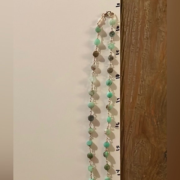 New design-Chrysoprase & Pearl necklace/bracelet - Picture 2 of 5